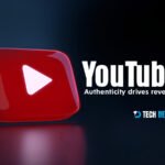 YouTube logo with the text ‘Authenticity drives revenue’ representing new monetization rules and content authenticity focus.