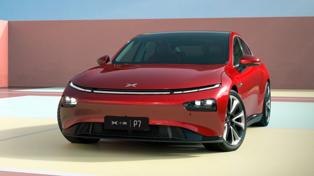 Red color P7, Xpeng's New Electric P7 Will Still Feature Its Signature Scissor Doors